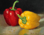 雙甜椒_賴英澤 繪_sweet peppers Painted by Lai Ying-Tse